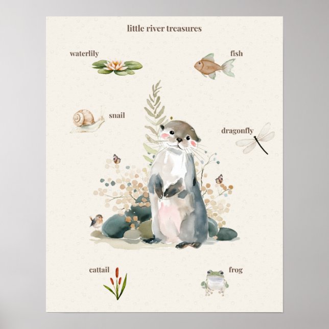 Póster de Tesoros del Río Pequeño (Frente)