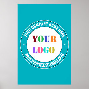 Póster de texto y colores personalizados para el l