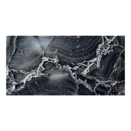 Póster de textura de piedra de ágata negra