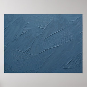 Póster de textura impasto pintado de azul polvorie