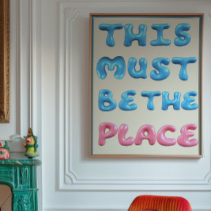 Póster de This Must Be The Place   Tipografía de B
