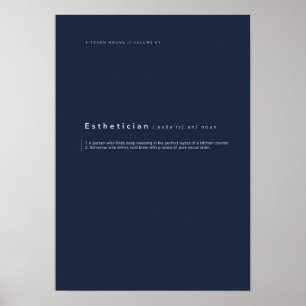 Póster de tipografía Cocina Sustantivos