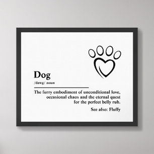 Poster de tipografía de arte en pared de definició