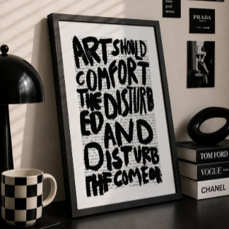 Póster de tipografía de la cita de Gen Z que consu