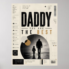 Póster de tipografía de Paternidad Moderna para pa