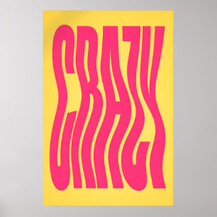 Póster de tipografía Y2K, Declaración retro audaz