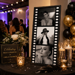 Póster de tira de película de foto personalizada,