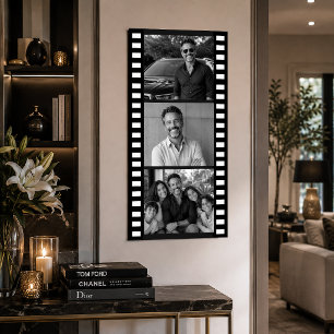 Póster de tira de película de foto personalizada,
