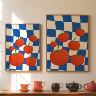 Póster de Tomate de Cuadro Azul