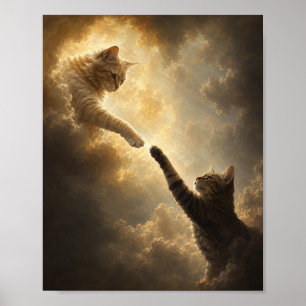 Póster de Toque Casi Sagrado Entre Gatos