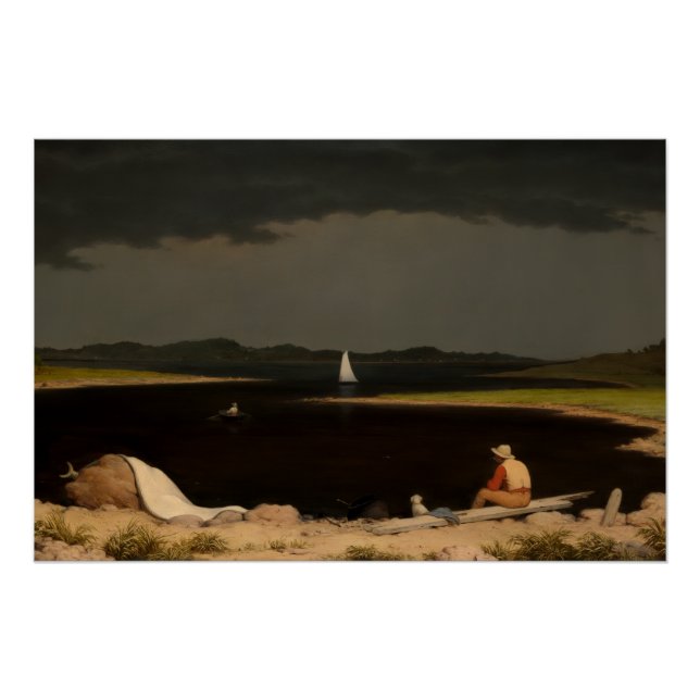Póster de tormenta eléctrica que se aproxima 1859 (Anverso)