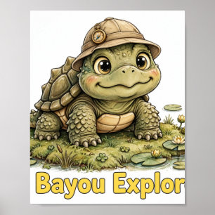 Póster de Tortuga Lil' Bayou Explorers