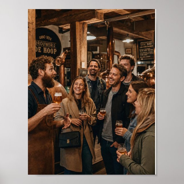 Póster de Tour de Cervecería Cálida y Risa Compart (Frente)