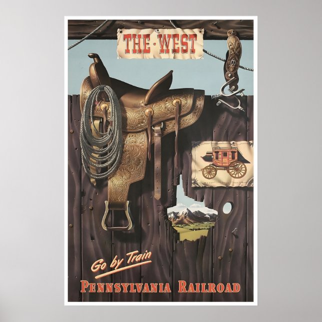 Póster de tren del ferrocarril de Pennsylvania del (Frente)