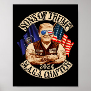 Póster De Trump Maga Chapter 2024 Funny
