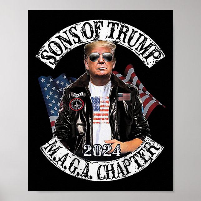 Póster De Trump Maga Chapter 2024 (on Back) (Frente)