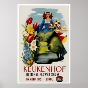 Póster de Tulipán de Holanda Impresión del Show Na