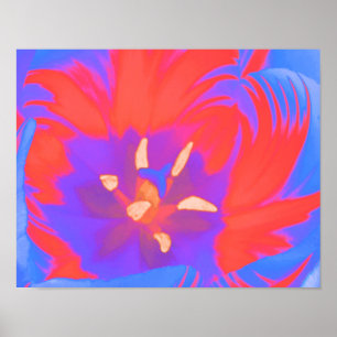 Póster de Tulipán Fluorescente