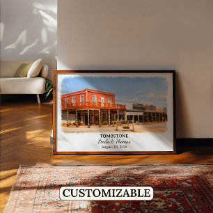 Póster de Tumba Arizona, Acuarela, Personalizado