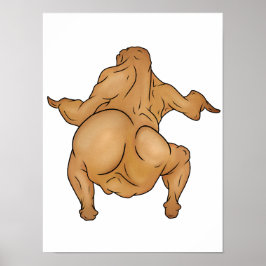Póster de Twerkey de Acción de Gracias