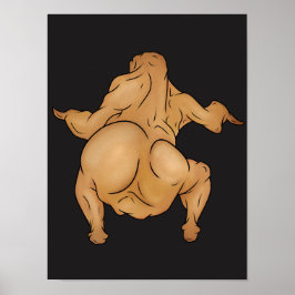 Póster de Twerkey de Acción de Gracias