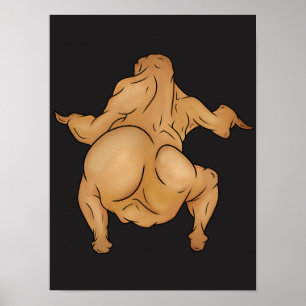 Póster de Twerkey de Acción de Gracias