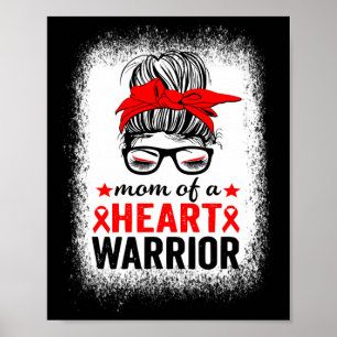 Póster De Un Guerrero Del Corazón Concienciación Sobre En