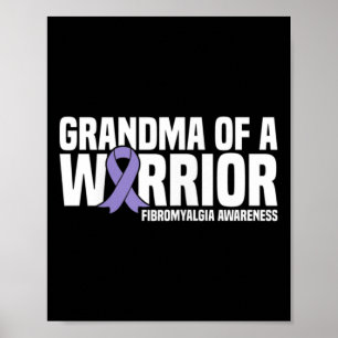 Póster De Un Guerrero Fibromialgia Conciencia