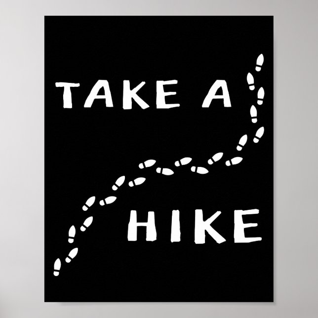 Póster Dé un paseo - Diseño de pasos (Frente)