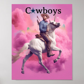 Póster de unicornio de Dallas Cowboys