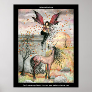 Póster de Unicornio Hada Gótica