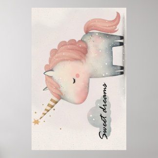 Póster de Unicornio lindo