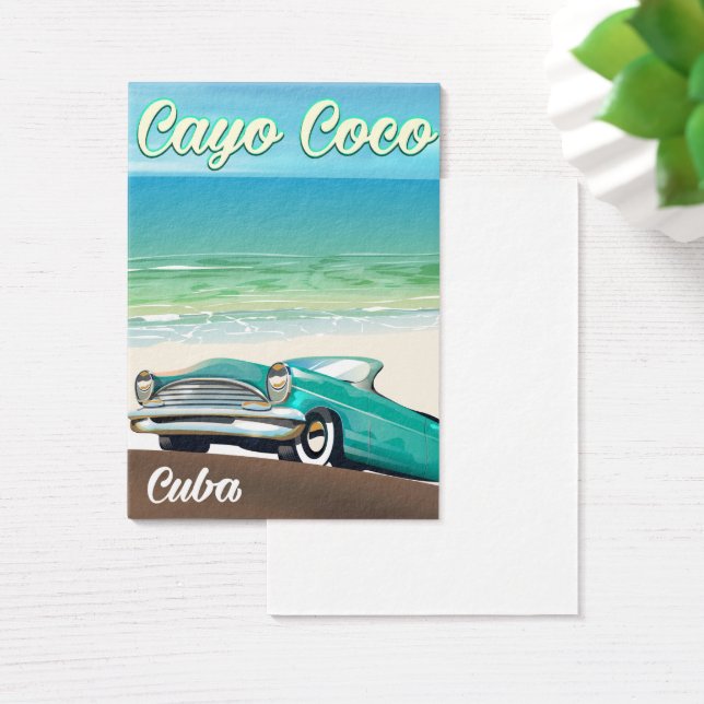 Póster de vacaciones cubanas en Cayo Coco (Escritorio)