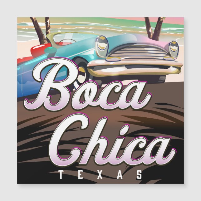 Poster de vacaciones de Boca Chica Texas (Anverso)