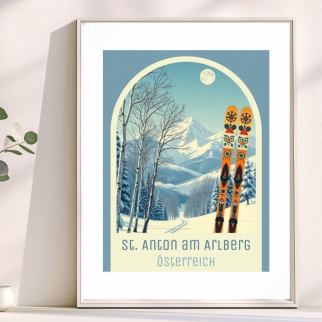 Póster de vacaciones de esquí en St. Anton am Arlb (Subido por el creador)