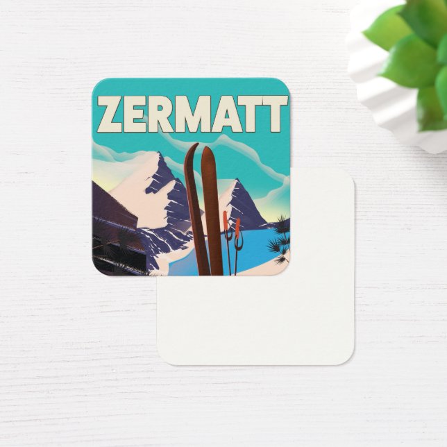 Poster de vacaciones de Zermatt Ski (Escritorio)