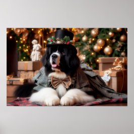 Póster de vacaciones del caballero Landseer