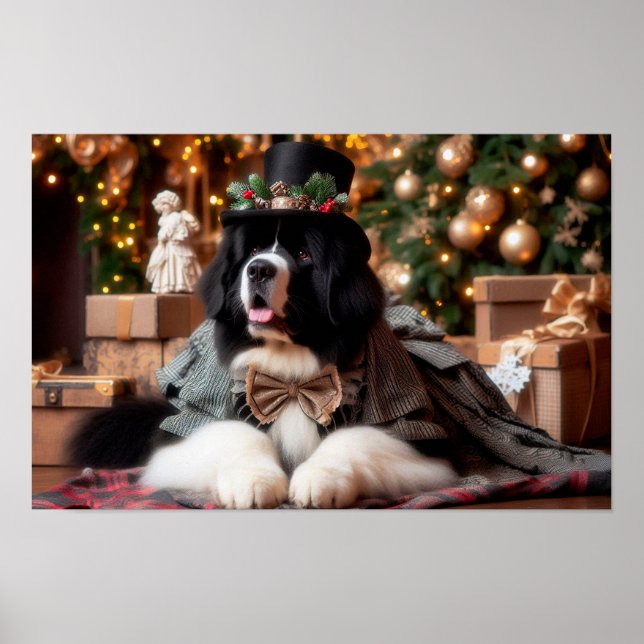 Póster de vacaciones del caballero Landseer (Frente)