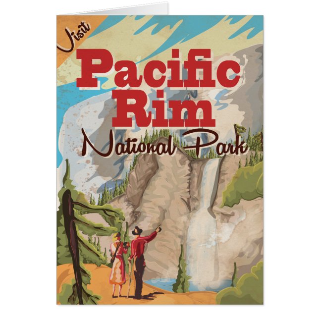Poster de vacaciones del Parque Nacional Pacific R (Frente)