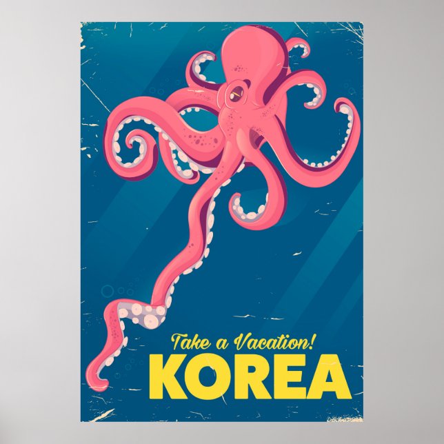 Póster de vacaciones en Corea (Frente)