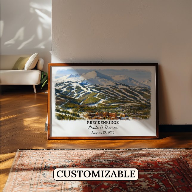Póster de Vail Colorado, Acuarela, Personalizado (Subido por el creador)
