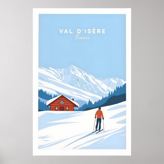 Póster de Val-dIsère Francia 1 (Frente)