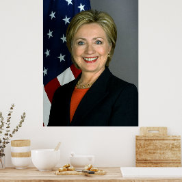 Póster de valor de Hillary Clinton en papel