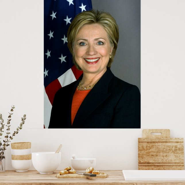 Póster de valor de Hillary Clinton en papel (Cocina)