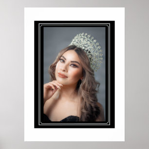 Póster de Valor de Retrato de Concurso Personaliza