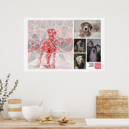 Póster de venta de cachorro de Gran Danés enorme