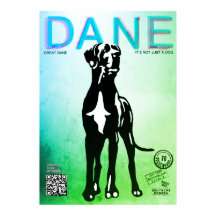 Póster de venta de cachorros de Gran Danés