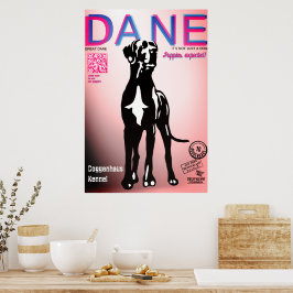 Póster de venta de cachorros especiales de Gran Da