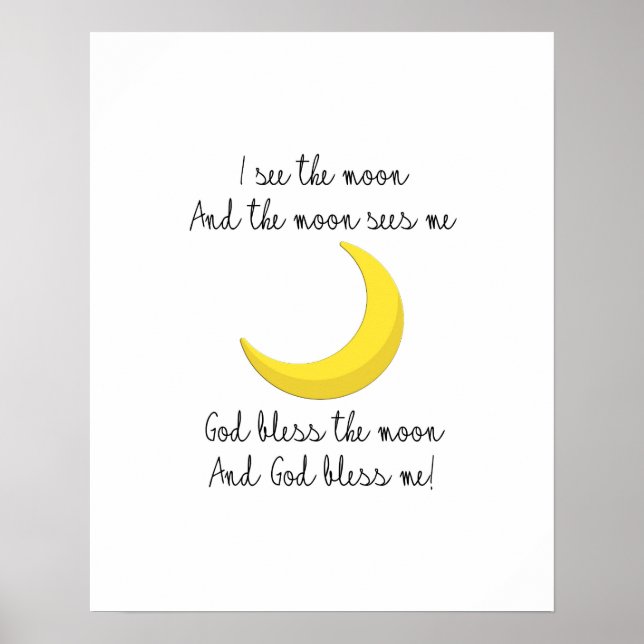 Póster de Veo la Luna (Frente)