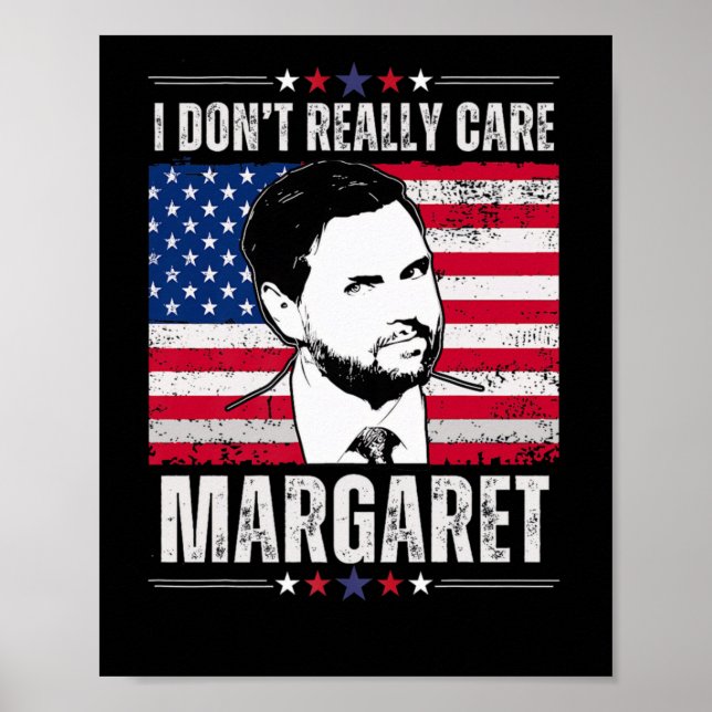 Póster De Verdad No Me Importa Margaret Jd Vance Graciosa (Frente)